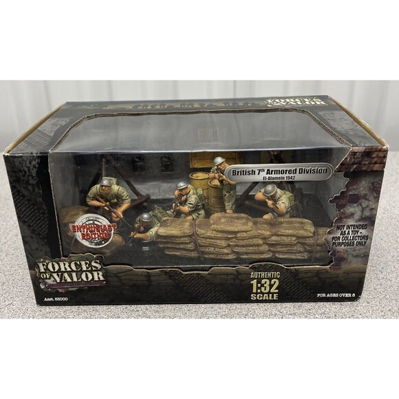 Forces of Valor El-Alamein 1942 British 7th Armored Division #83000 NEW 1:32 - Picture 1 of 9